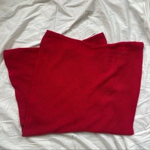 Bold Bright Red Infinity Circle Scarf